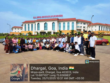 Educational Tour to Institute of National Importance- All India Institute of Ayurveda,Dhargal,Goa.