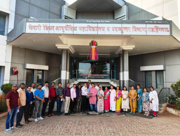 Renowned poet Visubhau Bapat goodwill visit to the college.