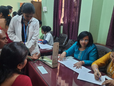 Blood Group, Sugar & Health Checkup Camp in Jagruti Jr College Gadhinglaj on 10-02-2024   